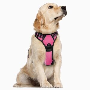 Rabbitgoo Hot Pink No Pull Harness Med